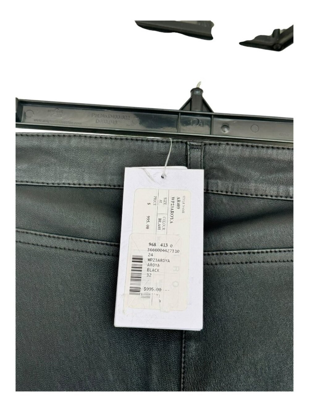 IRO Paris Aroya 100% Lamb Leather Leggings Black 32 / 0 / 24 | NWT MSRP $995 - Picture 6 of 11